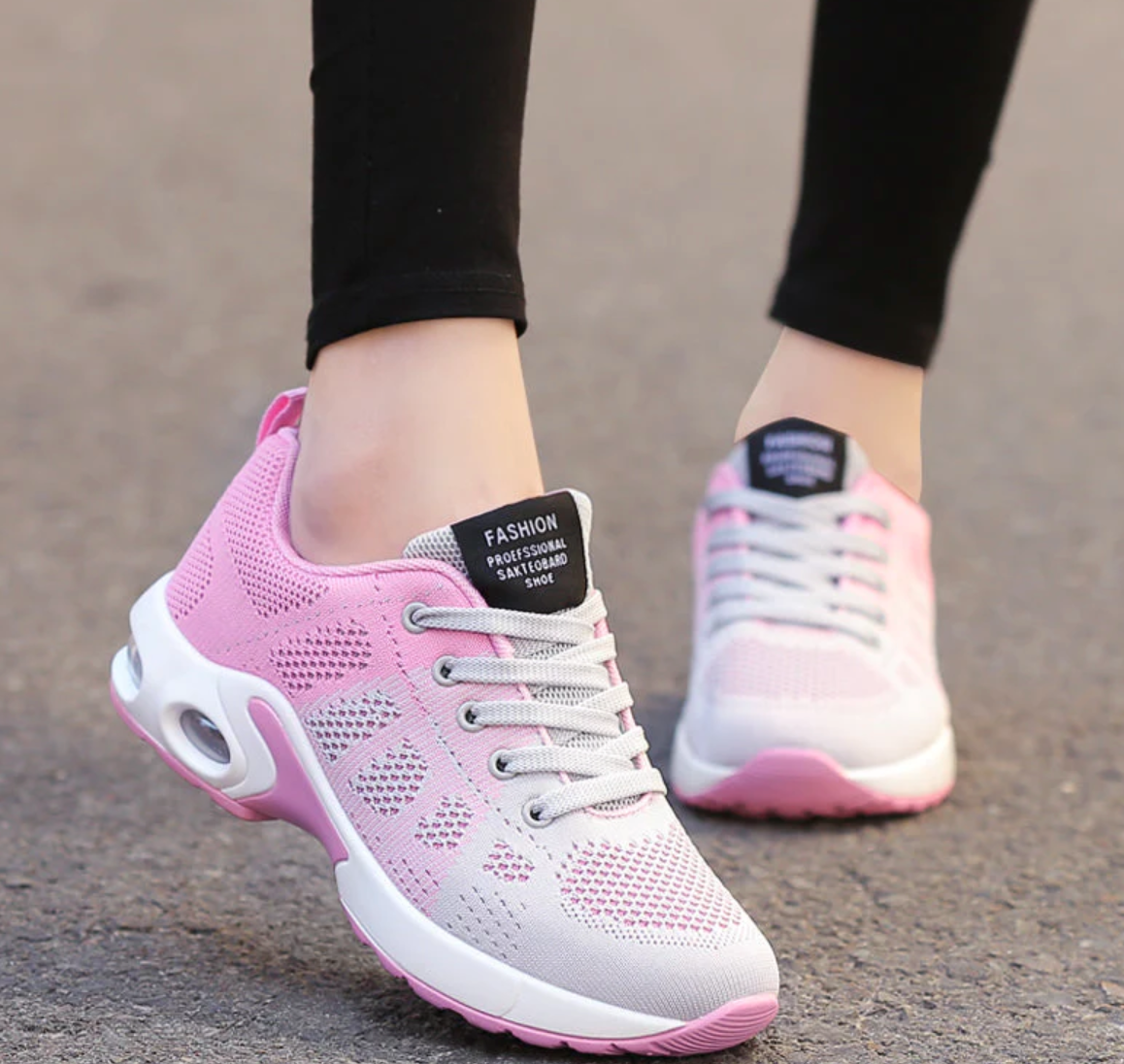Oak & Coral - Orthopedic Lightweight, Breathable Sports Sneakers for Women | Sporty Casual Running Shoe with Air-Cushion Sole