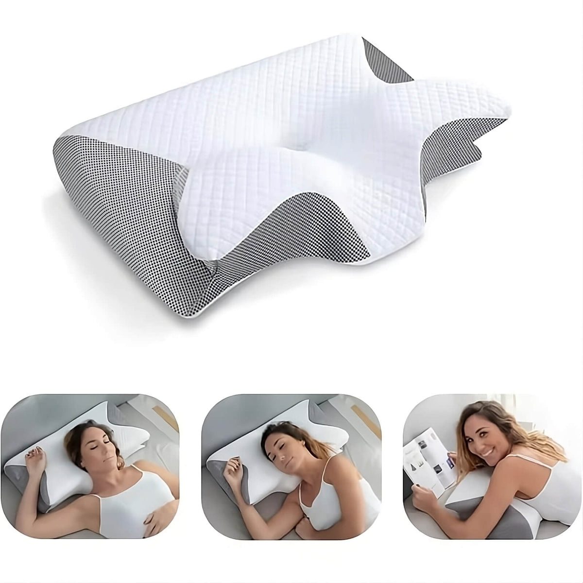 Oak & Coral | Orthopedic Pillow | Ergonomic Support for Neck and Back | Memory Foam