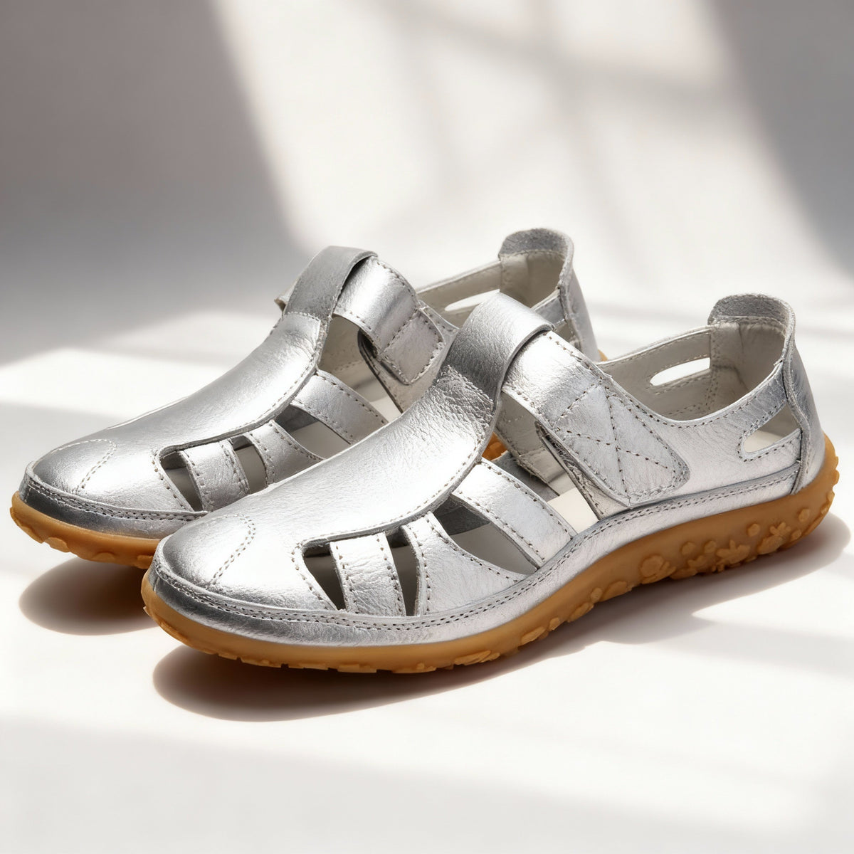 Oak & Coral | Orthopedic Retro Sandals | Anti-Slip