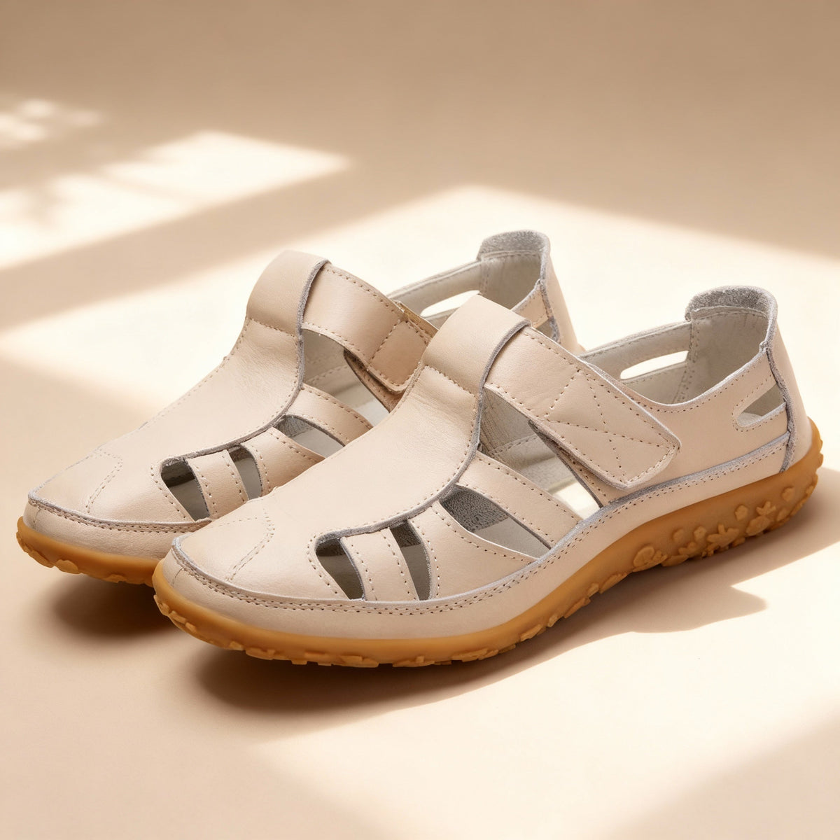 Oak & Coral | Orthopedic Retro Sandals | Anti-Slip