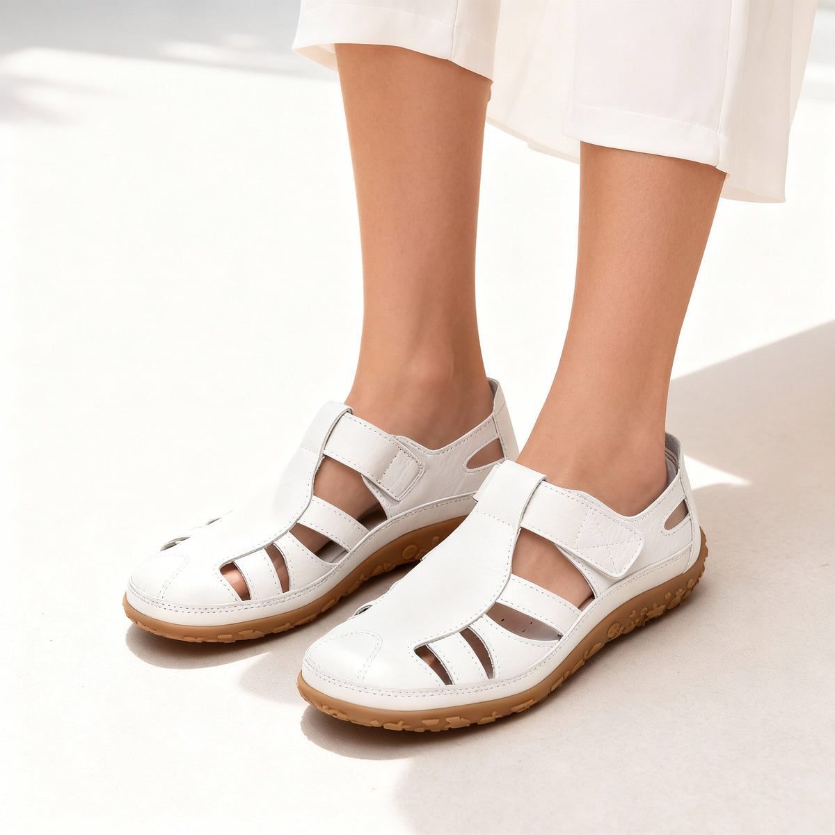 Oak & Coral | Orthopedic Retro Sandals | Anti-Slip