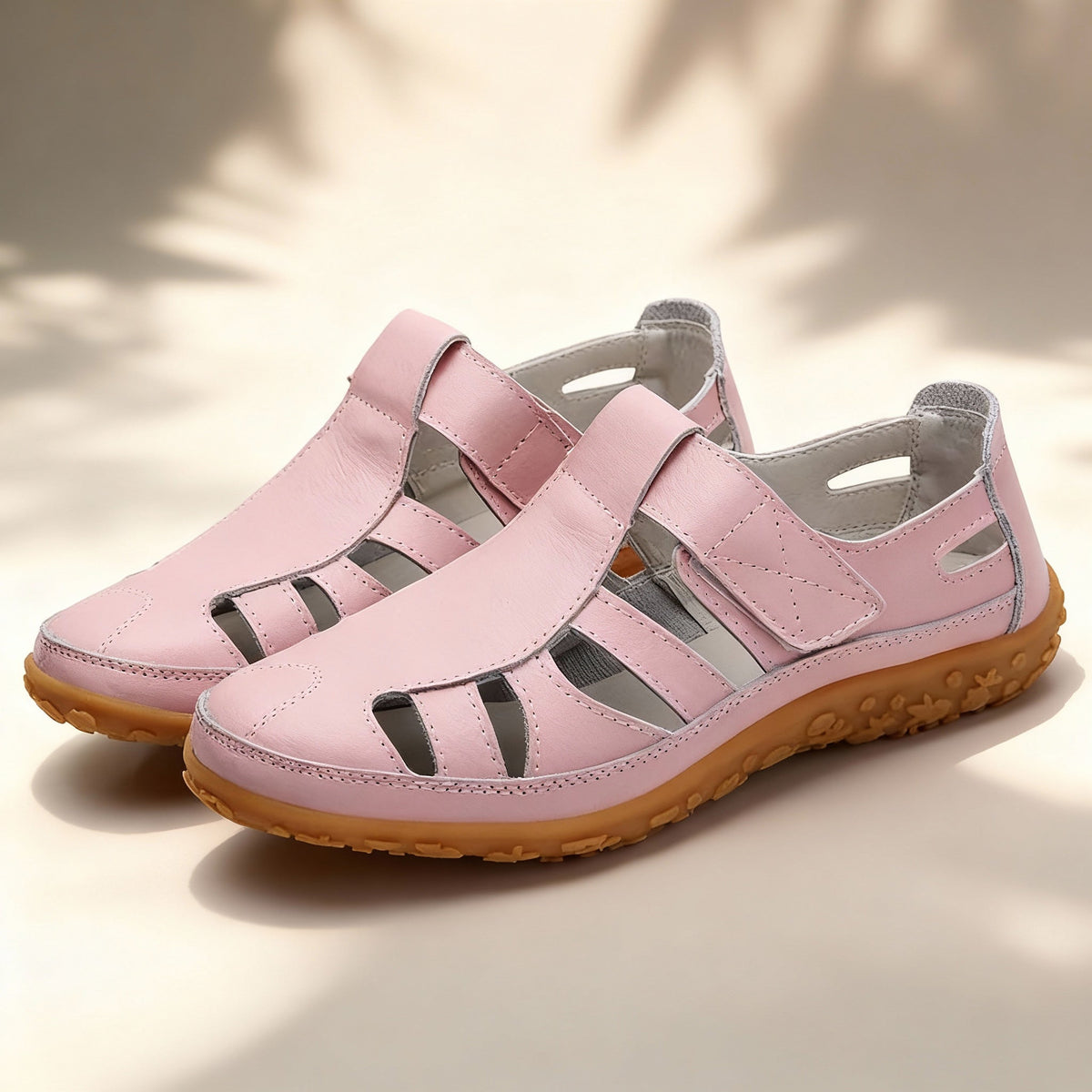 Oak & Coral | Orthopedic Retro Sandals | Anti-Slip