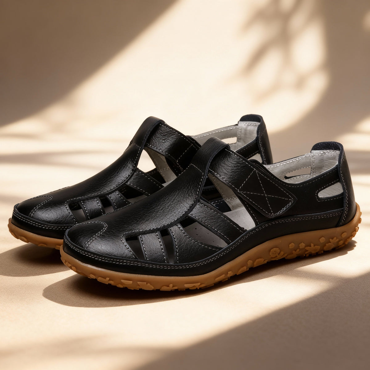 Oak & Coral | Orthopedic Retro Sandals | Anti-Slip