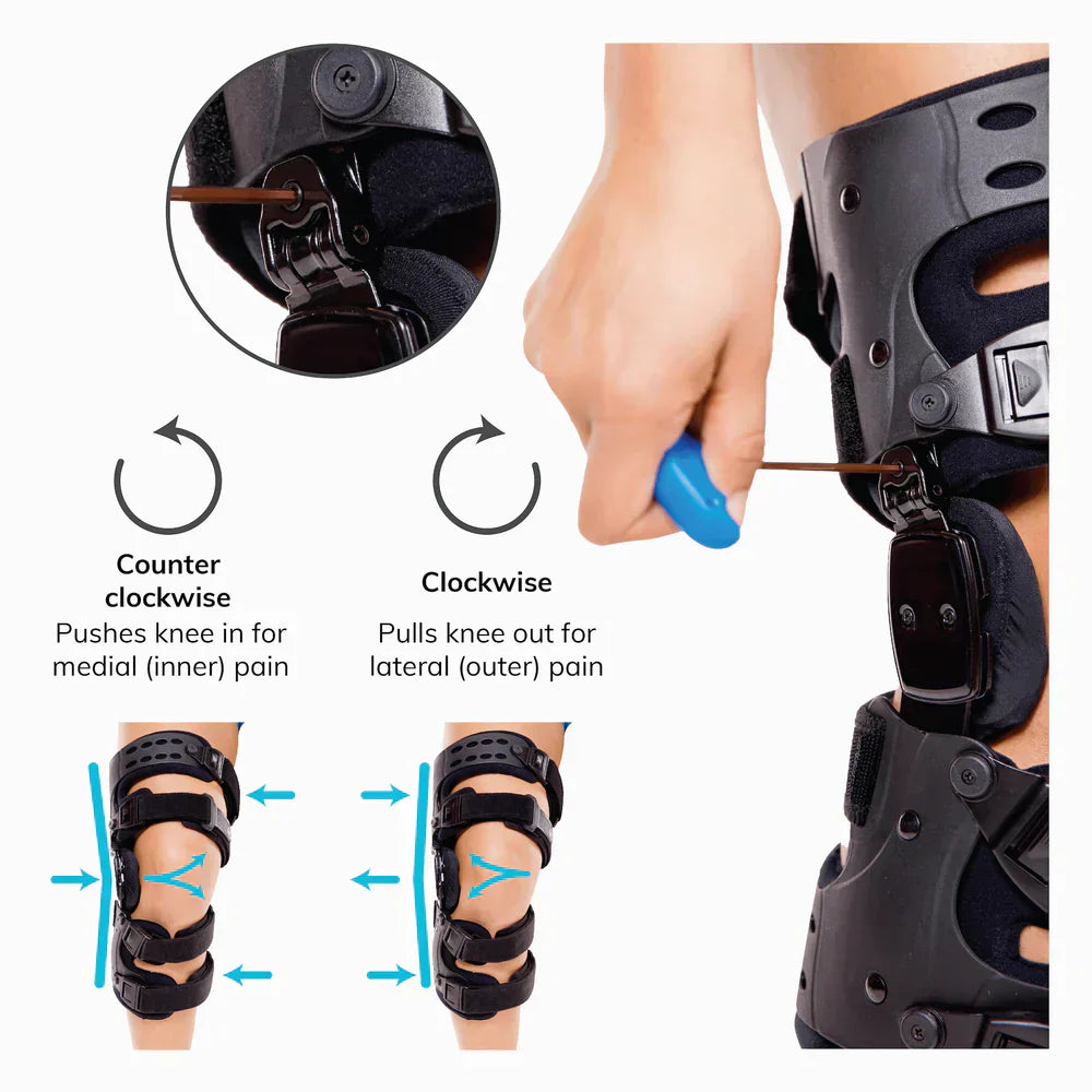 Oak & Coral | Osteoarthritis relieving knee brace – Medial and lateral support for pain relief in bone-on-bone arthritis