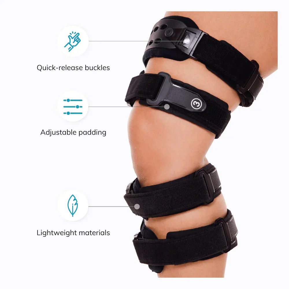 Oak & Coral | Osteoarthritis relieving knee brace – Medial and lateral support for pain relief in bone-on-bone arthritis