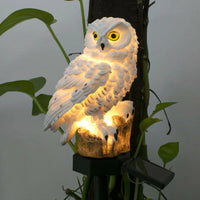 Oak & Coral | Owl Garden Lamp with Solar Energy - OwlGlow