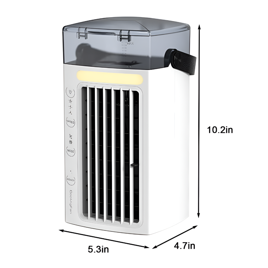 Oak & Coral | Personal Air Cooler with Top Handle
