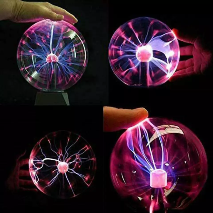 Oak & Coral | Plasma Ball Night Lamp