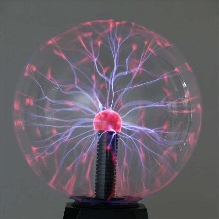 Oak & Coral | Plasma Ball Night Lamp