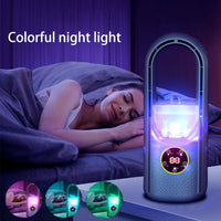 Oak & Coral | Portable bladeless fan with LED display