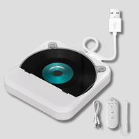 Oak & Coral | Portable CD Player with USB and AUX Input