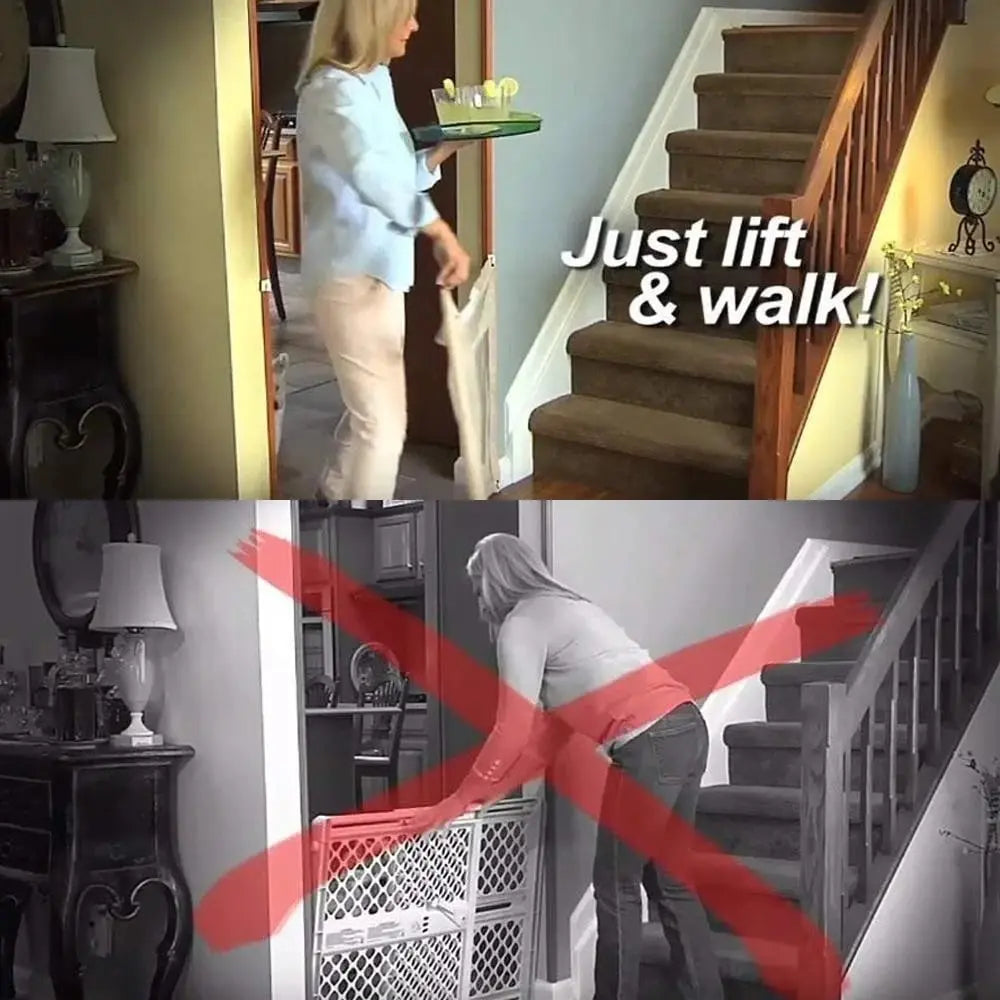 Oak & Coral | Portable Pet Safety Gate – Safe & Flexible