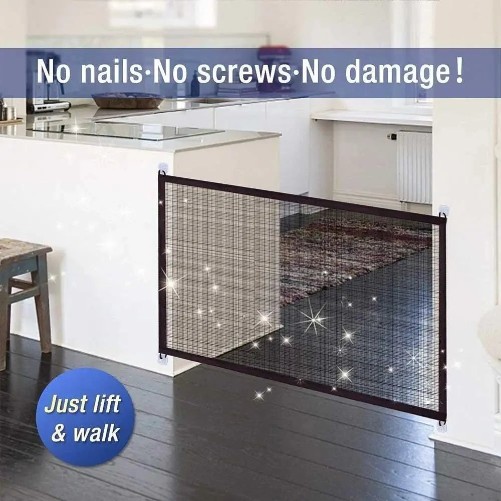 Oak & Coral | Portable Pet Safety Gate – Safe & Flexible