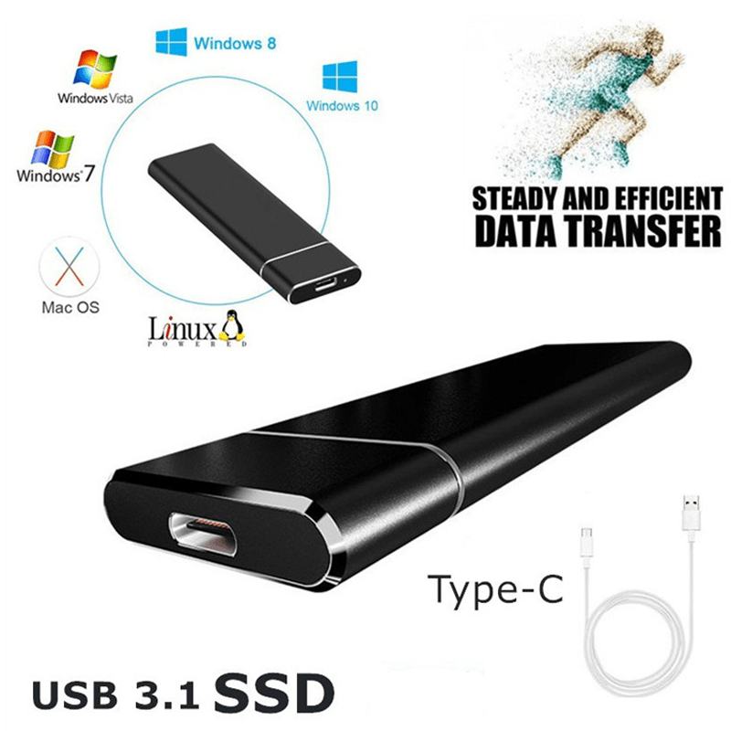 Oak & Coral | Portable Ultra Speed External SSD Hard Drive