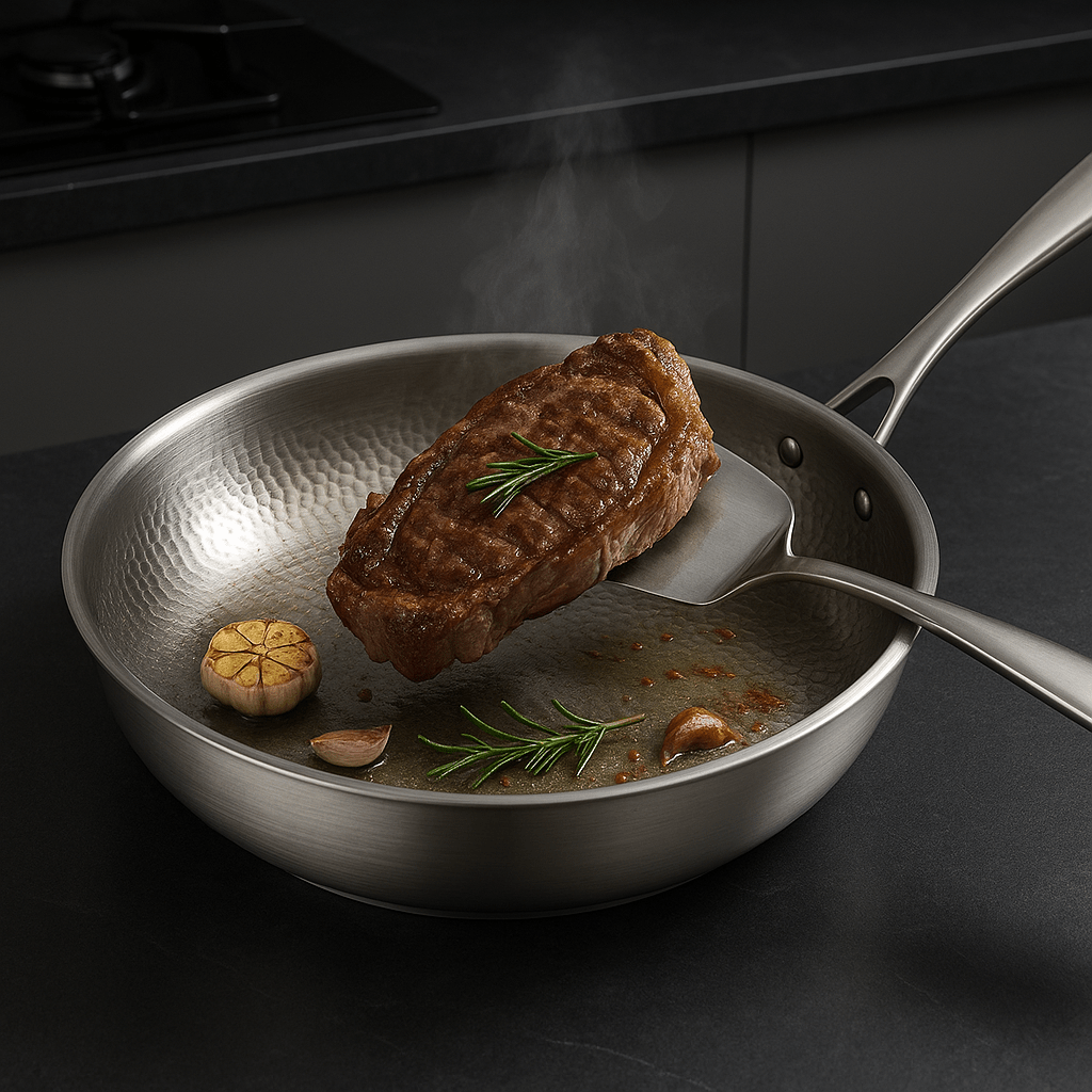 Oak & Coral | PREMIUM PAN - High quality titanium pan without coating for all cooktops