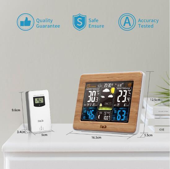 Oak & Coral | Premium Wireless Home Weather Station – Accurate Indoor and Outdoor Monitoring