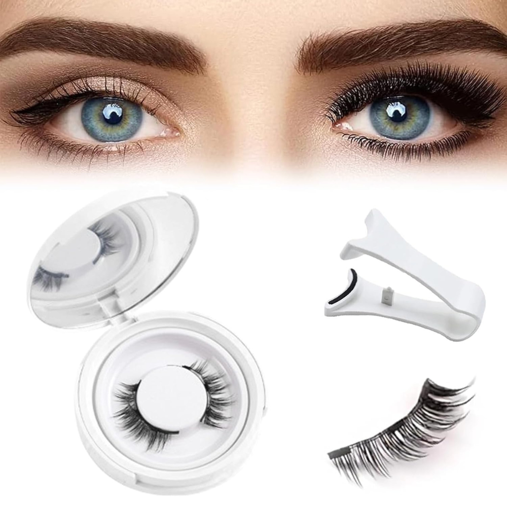Oak & Coral | Professional Magnetic Eyelash Set | Glue-Free & Reusable | 3D Volume Effect | Includes Precision Applicator | Wind & Water Resistant | Hypoallergenic