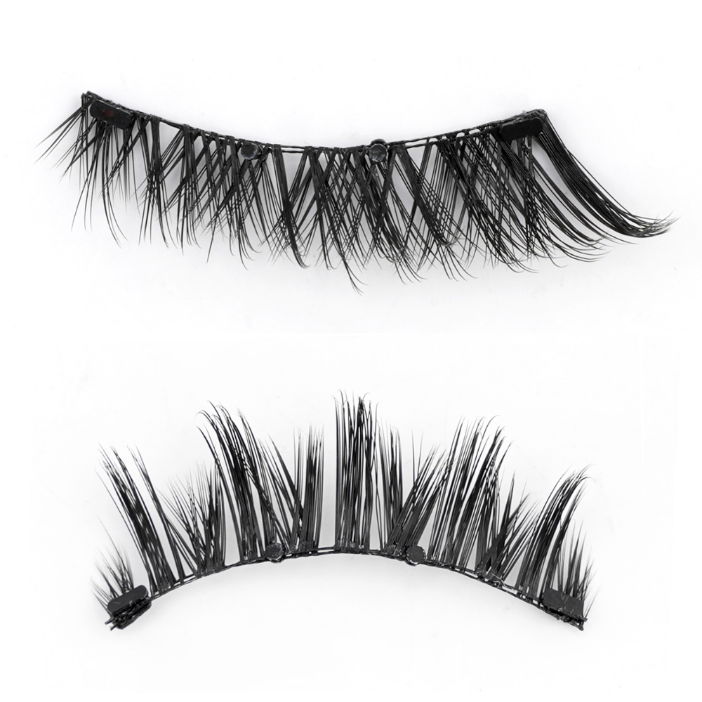 Oak & Coral | Professional Magnetic Eyelash Set | Glue-Free & Reusable | 3D Volume Effect | Includes Precision Applicator | Wind & Water Resistant | Hypoallergenic