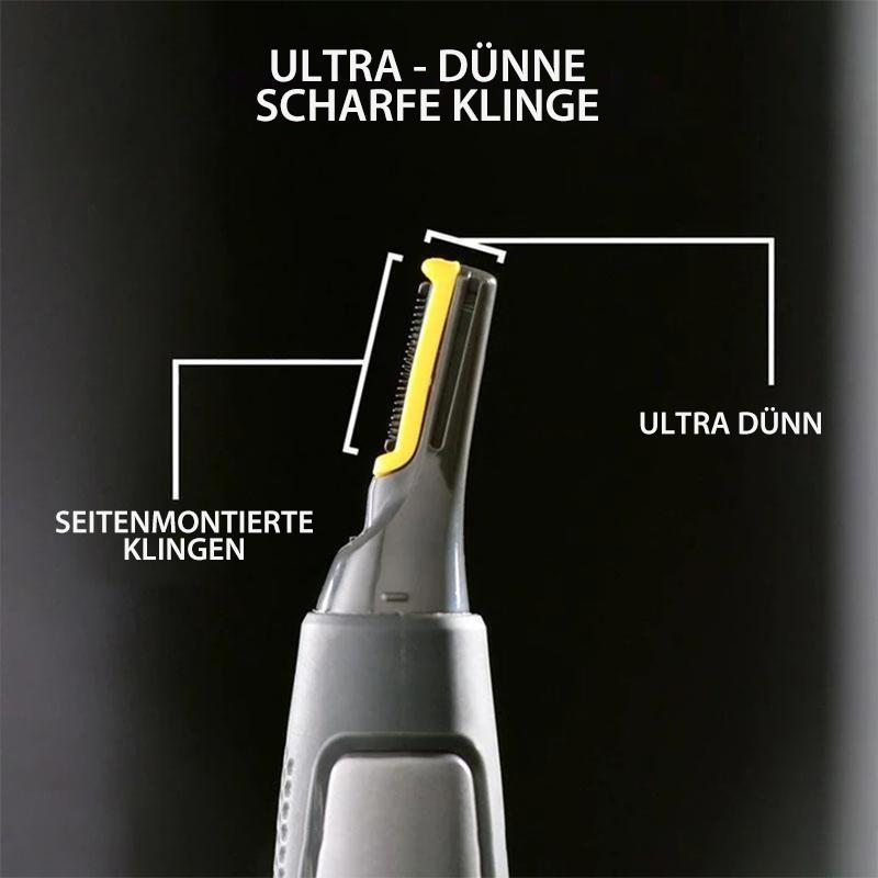 Oak & Coral | Professional Ultra-Thin Precision Trimmer | Titanium Stainless Steel Blades | Integrated LED Light | Micro-Oscillation Technology | For Nose, Ears & Contours