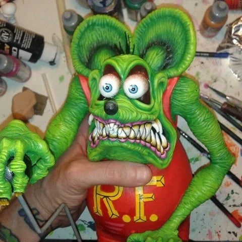 Oak & Coral | Rat Fink Collectible Model Toy Halloween Decoration