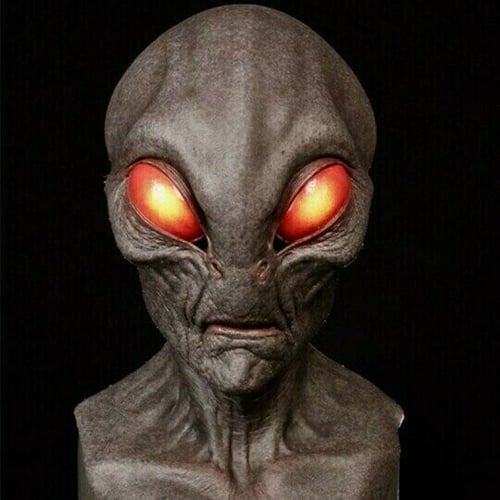 Oak & Coral | Realistic Alien Mask – Latex and Silicone Halloween Mask for Cosplay and Parties