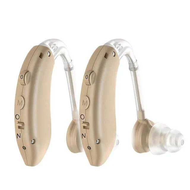 Oak & Coral | Rechargeable Hearing Aid with Universal Fit