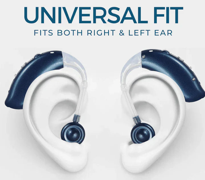 Oak & Coral | Rechargeable Hearing Aid with Universal Fit