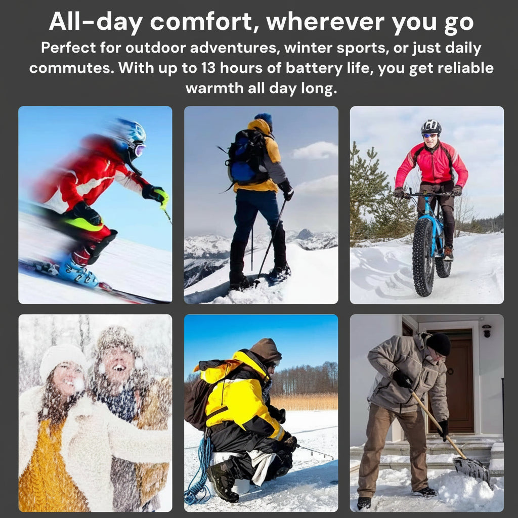Oak & Coral | Rechargeable Heated Insoles UK – Best Thermal Shoe Inserts for Boots, Work Boots & Everyday Winter Comfort
