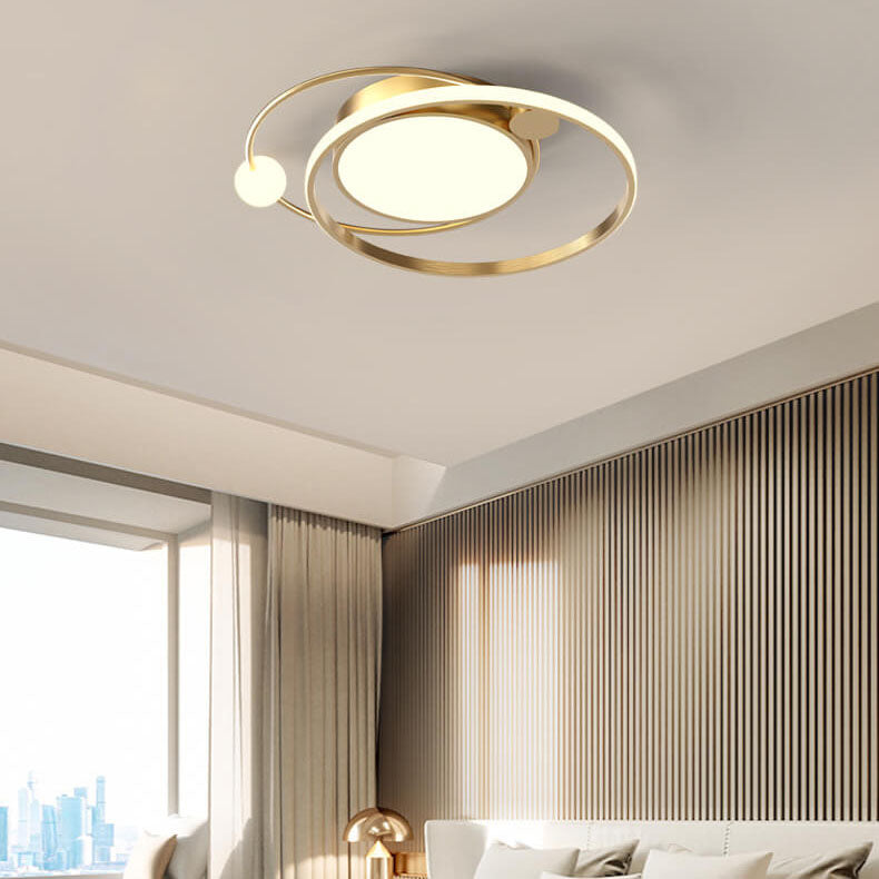 Oak & Coral | Round LED Ceiling Light | Nordic Minimal Design