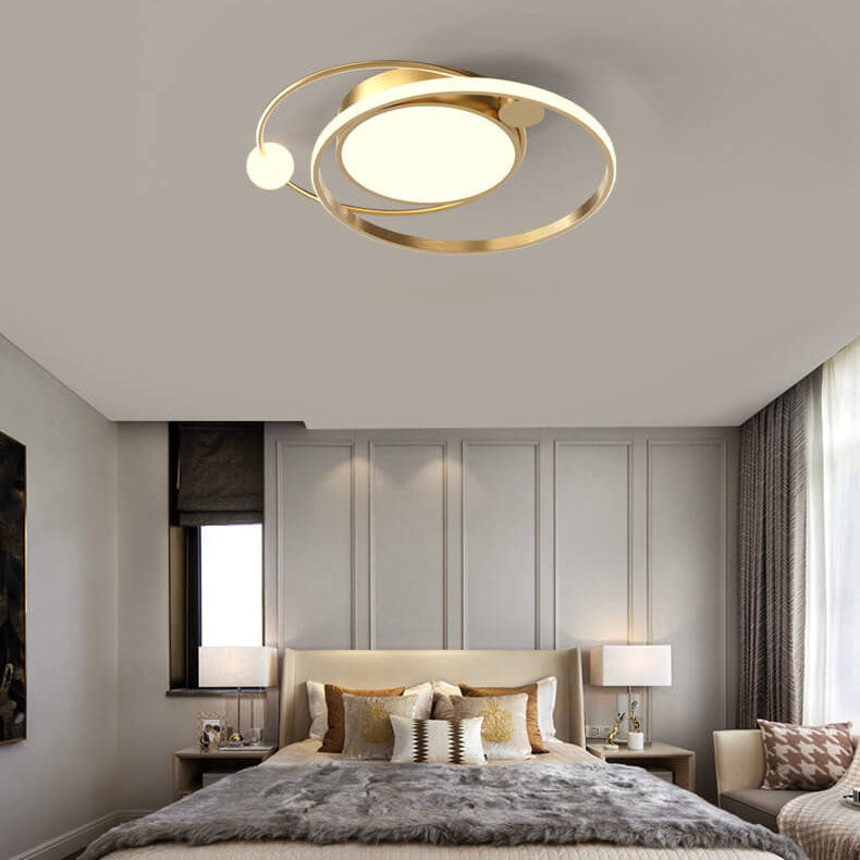 Oak & Coral | Round LED Ceiling Light | Nordic Minimal Design