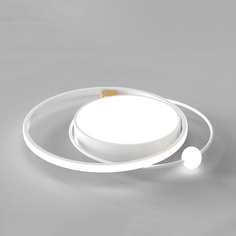 Oak & Coral | Round LED Ceiling Light | Nordic Minimal Design