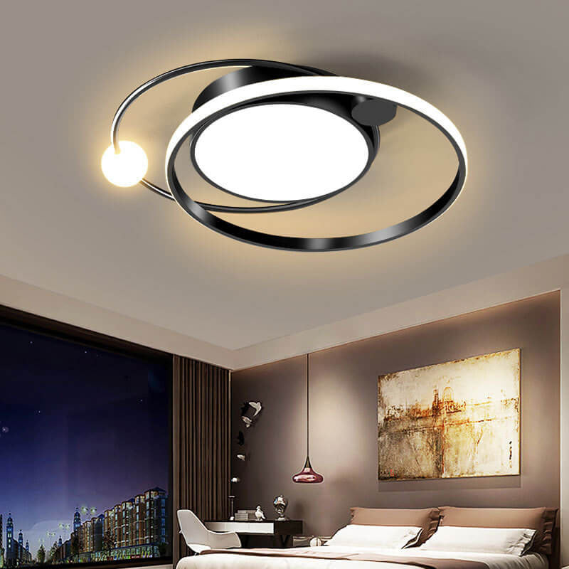 Oak & Coral | Round LED Ceiling Light | Nordic Minimal Design