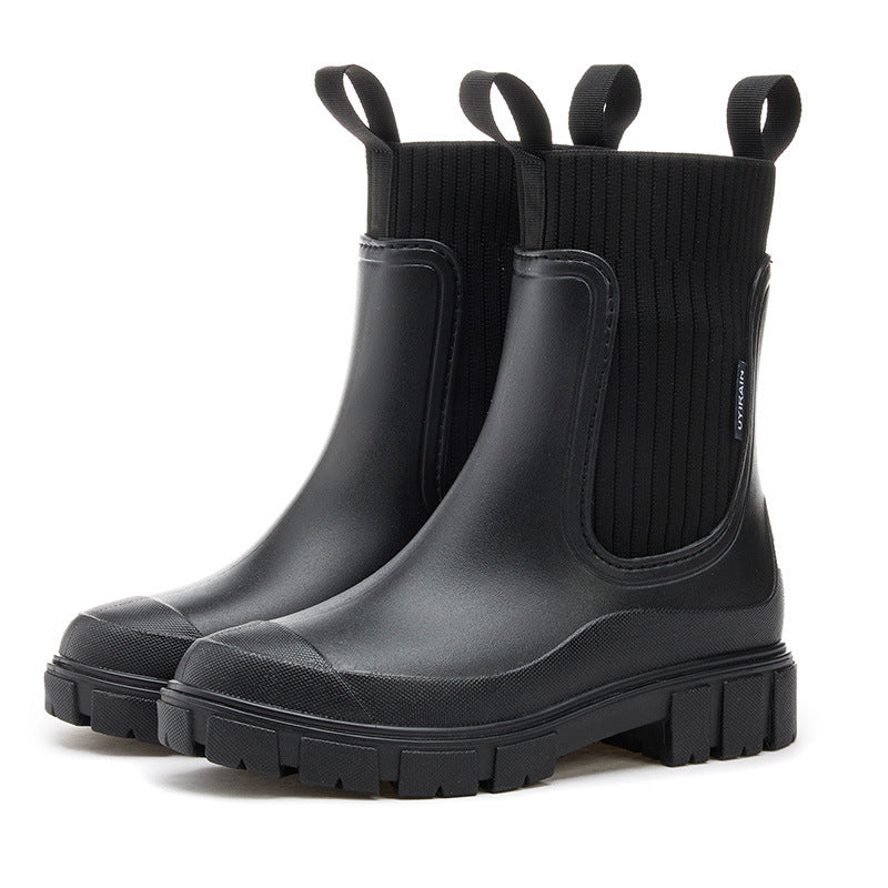 Oak & Coral | Rubber Boots - Waterproof with Anti-Slip Sole, Perfect for Rainy Weather