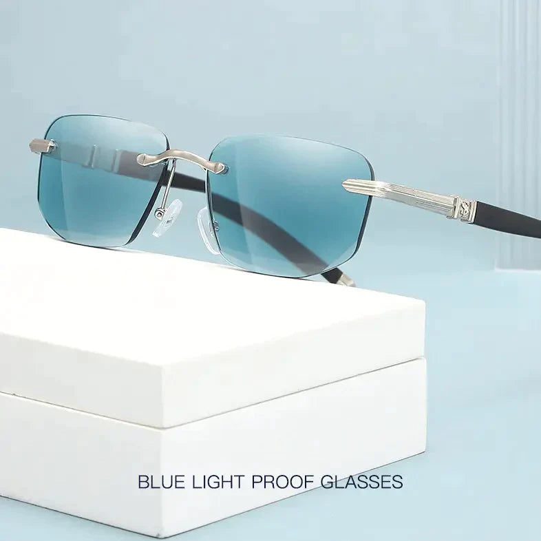 Oak & Coral | Sapphire High Hardness Anti-Blue Light Wide and Near Reading Glasses Sunglasses