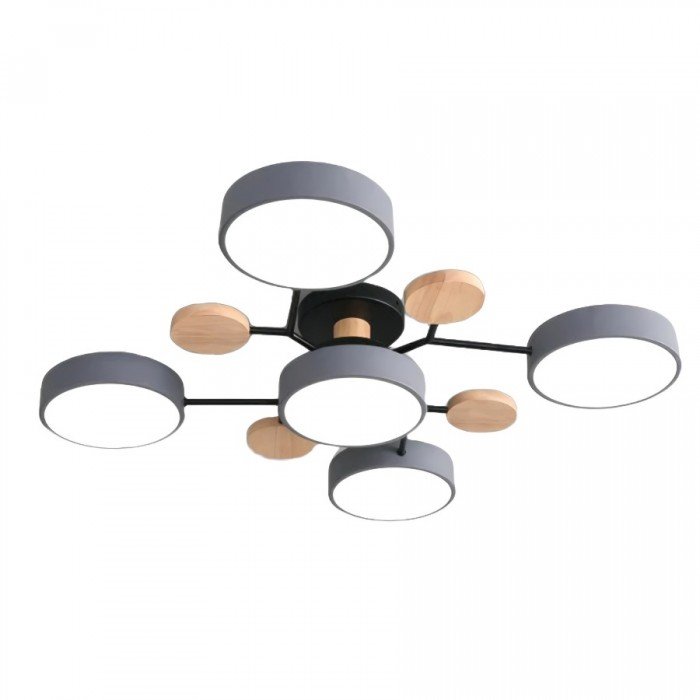 Oak & Coral | Scandinavian LED Ceiling Light | Branching Modern Light Design