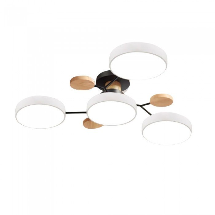 Oak & Coral | Scandinavian LED Ceiling Light | Branching Modern Light Design