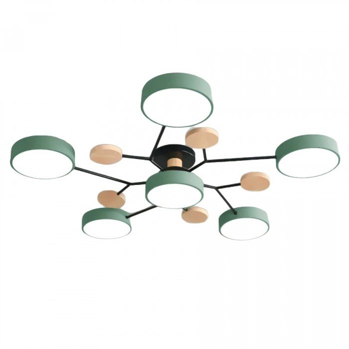 Oak & Coral | Scandinavian LED Ceiling Light | Branching Modern Light Design