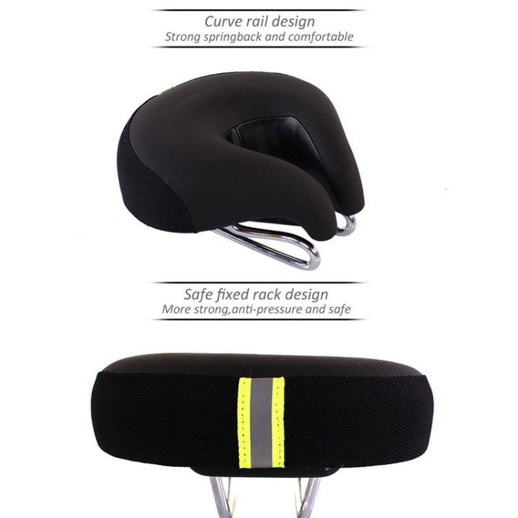 Oak & Coral | Seamless Bicycle Seat Mountain Bike Thick Soft Padding (Green)