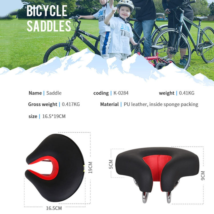 Oak & Coral | Seamless Bicycle Seat Mountain Bike Thick Soft Padding (Green)