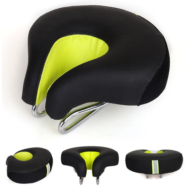 Oak & Coral | Seamless Bicycle Seat Mountain Bike Thick Soft Padding (Green)