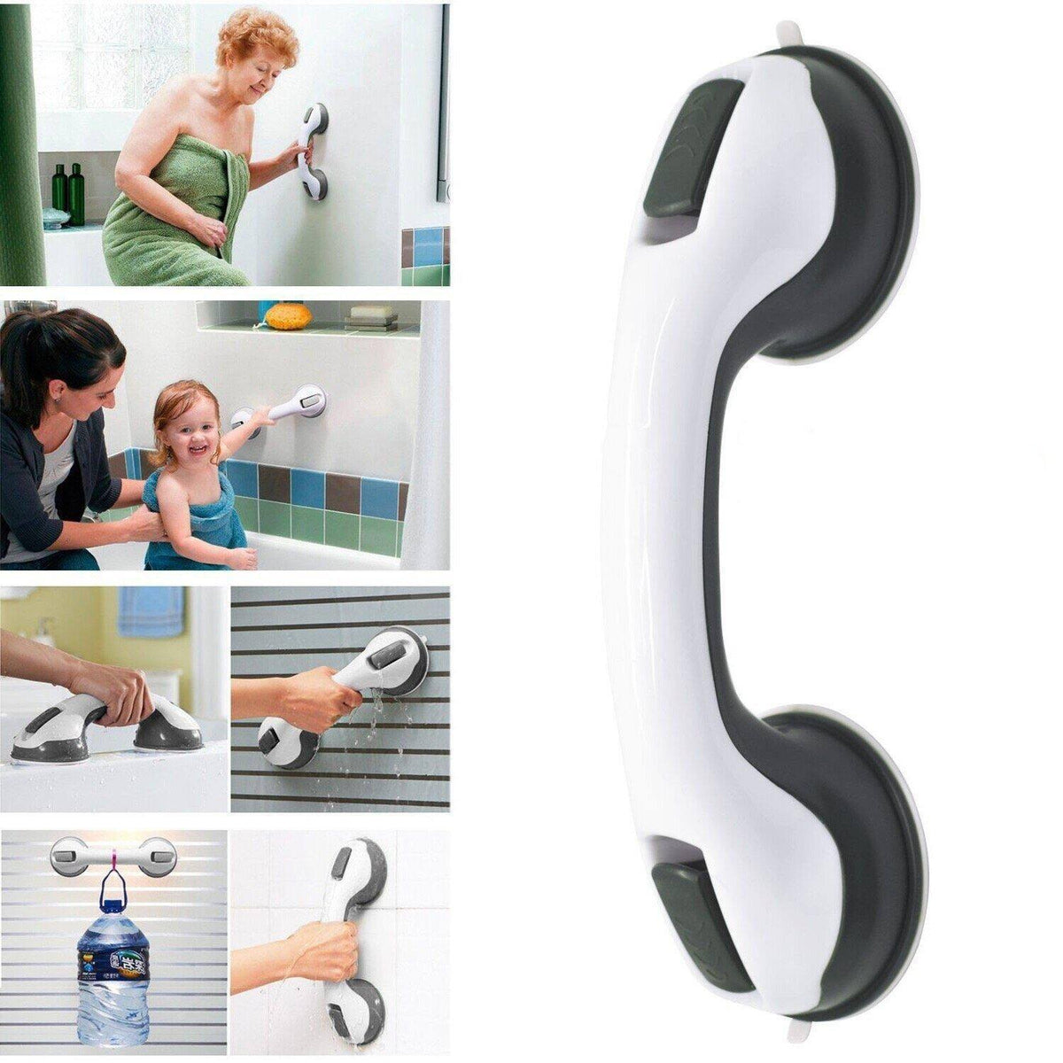 Oak & Coral | SecureGrip | Non-slip handrail for bath and shower