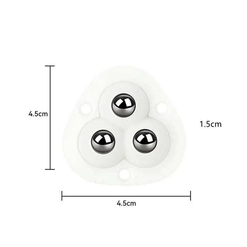 Oak & Coral | Self-adhesive fully swivel furniture moving wheels
