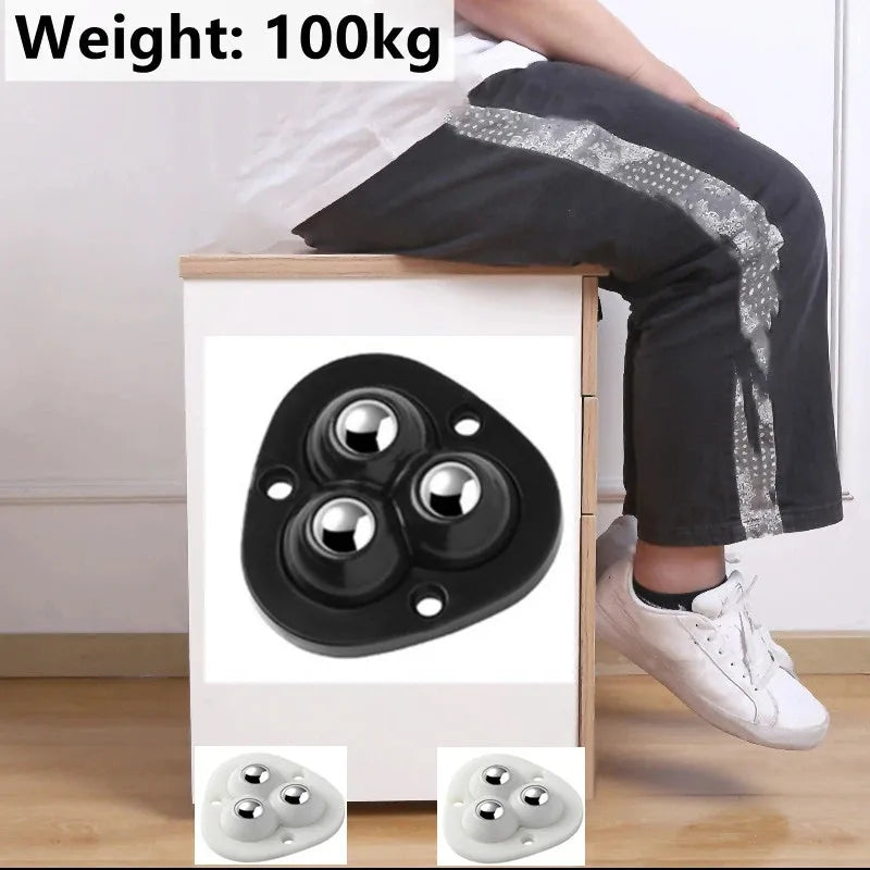 Oak & Coral | Self-adhesive fully swivel furniture moving wheels