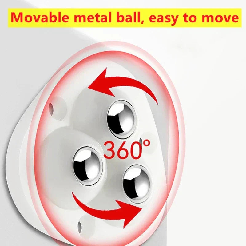 Oak & Coral | Self-adhesive fully swivel furniture moving wheels