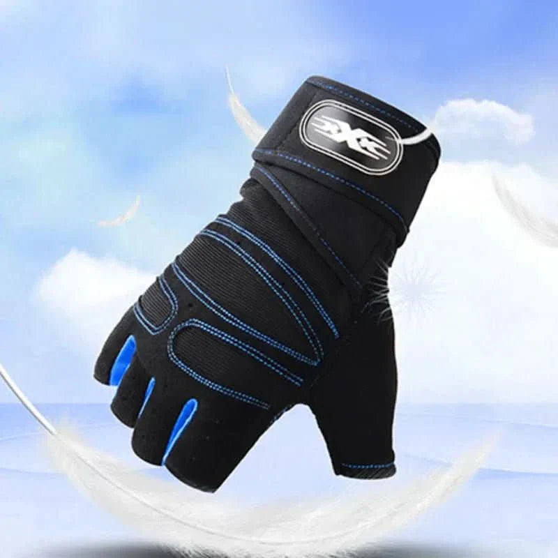 Oak & Coral | Shock-resistant training gloves with wrist support | For weight training, fitness & cycling