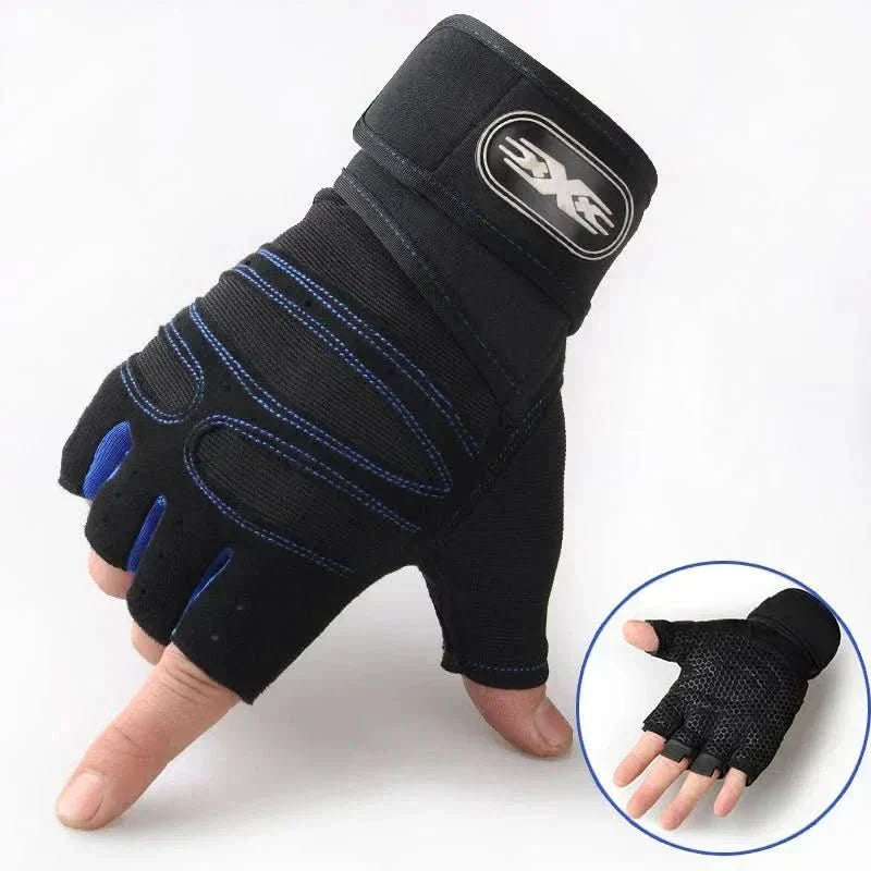 Oak & Coral | Shock-resistant training gloves with wrist support | For weight training, fitness & cycling
