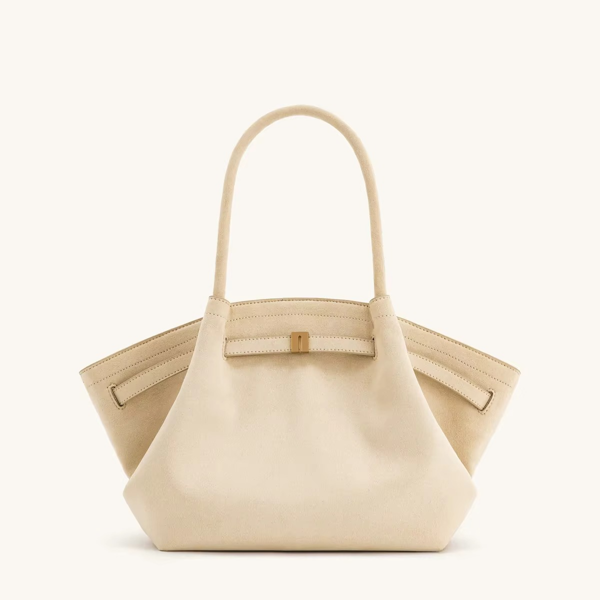 Oak & Coral | Shoulder Bag Hana Pattern Faux Suede Appearance and Large Capacity