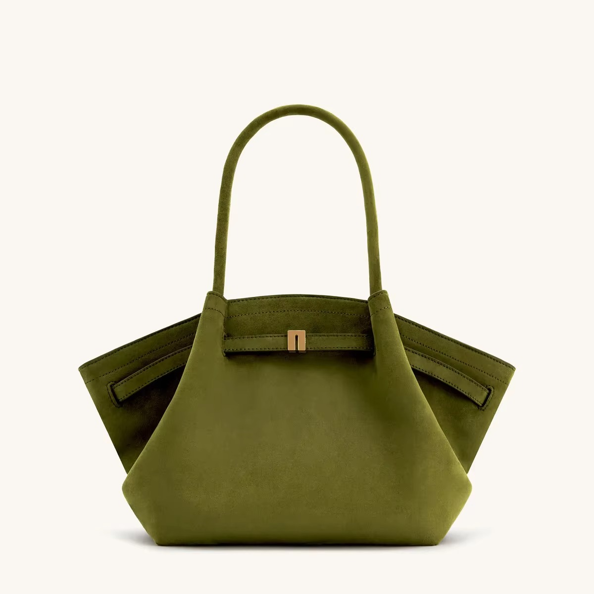 Oak & Coral | Shoulder Bag Hana Pattern Faux Suede Appearance and Large Capacity