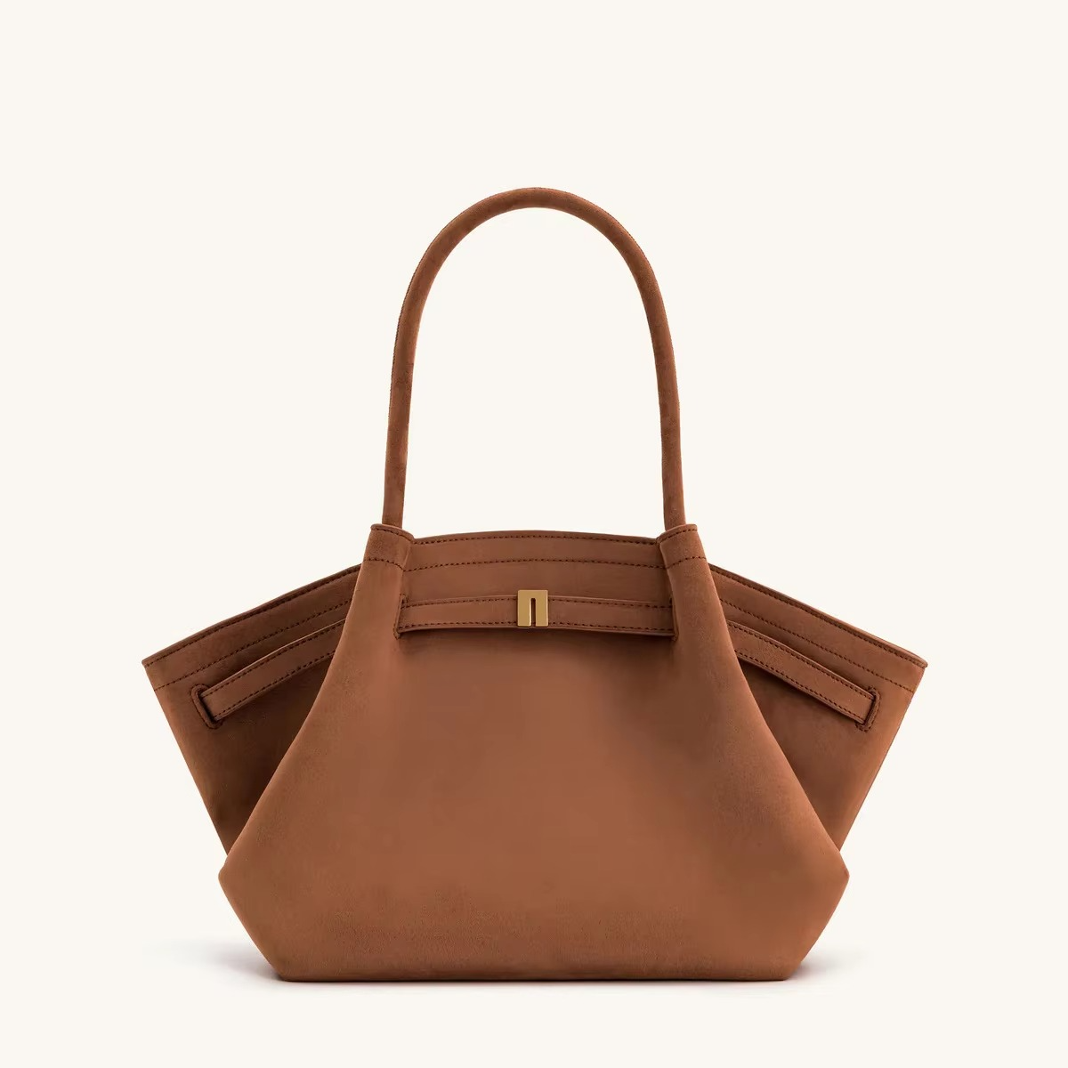Oak & Coral | Shoulder Bag Hana Pattern Faux Suede Appearance and Large Capacity