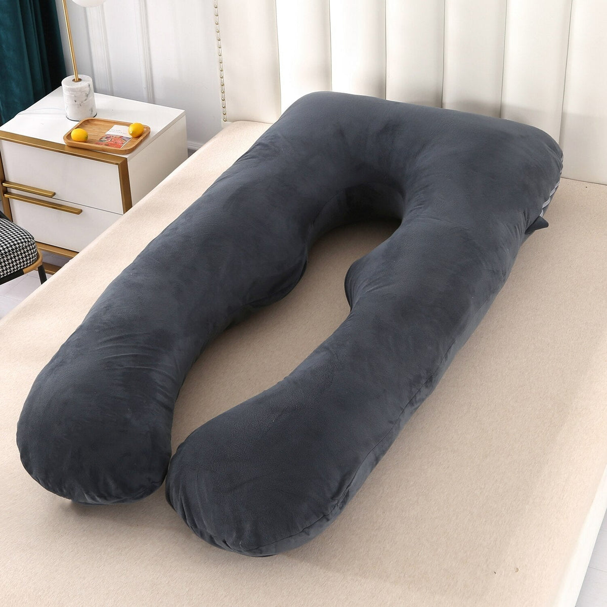 Oak & Coral | Side Sleeper Body Pillow | Ergonomic Full Body Support